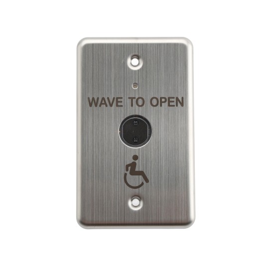 BEA MS51 Relay Single Gang Switch - "Wave to Open" & Handicap Accessibility Logo - 10MS51-SA