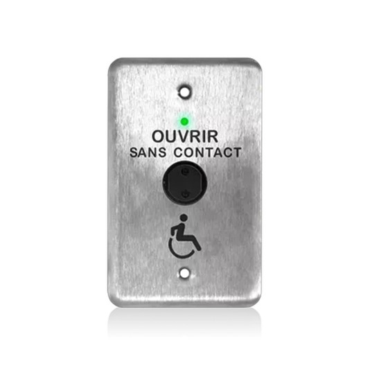 BEA Single Gang Relay Actuator "Wave To Open" & Handicap Accessibility Logo (French) - 10MS51-SAF