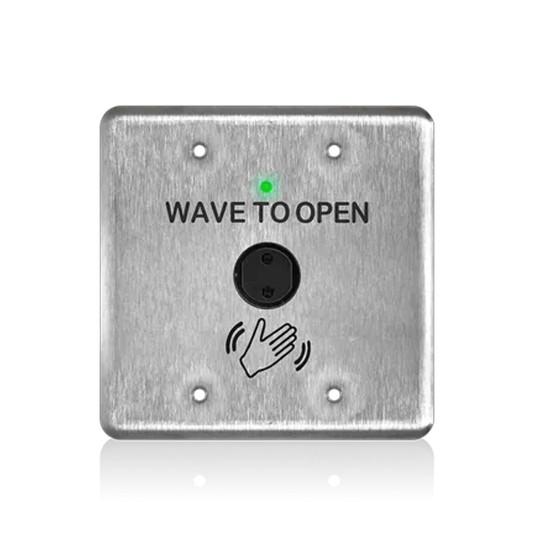 BEA 900MHz MS51W Wireless Double Gang Switch - "Wave to Open" & Hand Wave Logo - 10900MHz MS51W-D