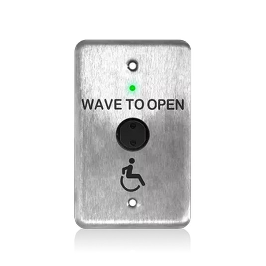 BEA 900MHz MS51W Wireless Single Gang Switch - "Wave to Open" & Handicap Accessibility Logo - 10900MHz MS51W-SA