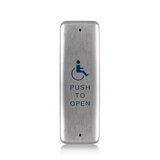 BEA Stainless Steel Push Plate Jamb w/, T & L2 Stud Wtih Boot