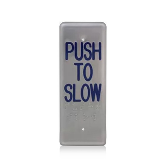 BEA Push Plate, Jamb w/ BrailleCustom for Besam