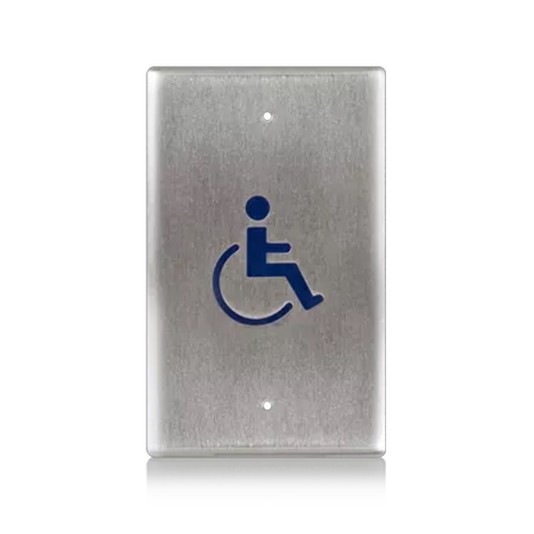 BEA Stainless Steel Push Plate 2" x 4" Oblong, Logo Only