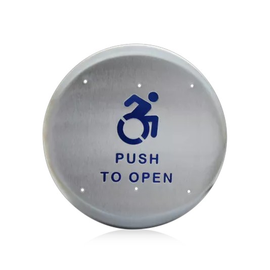 BEA 6" Round Stainless Steel Plate w/ Text & Alt Logo