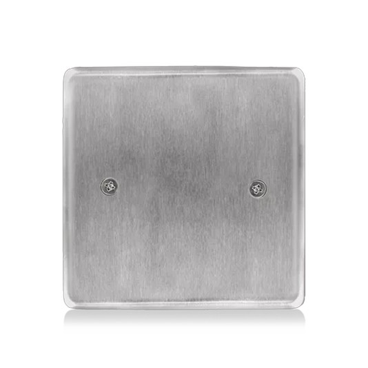 BEA Stainless Steel Push Plate 4.5" Square Plain