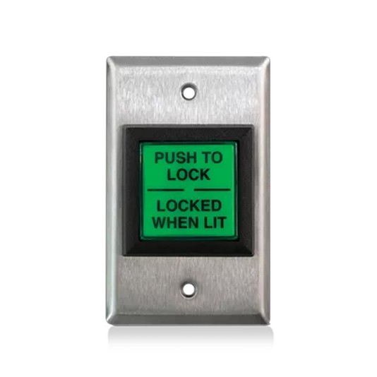BEA Switch Single Gang "Push To Lock" Led Illuminated Switch