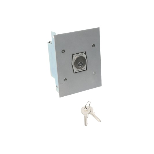 Exterior Flush Mounted Open-Close Keyswitch with Mortise Cylinder - MMTC 1KF-X