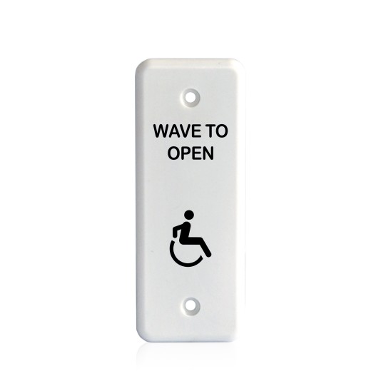 BEA MS31 Faceplate Magic Switch Jamb w/ Accessibility Logo - White - 70-5832