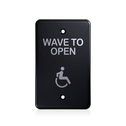 BEA MS31 Faceplate Magic Switch Single Gang Accessibility Logo - Black