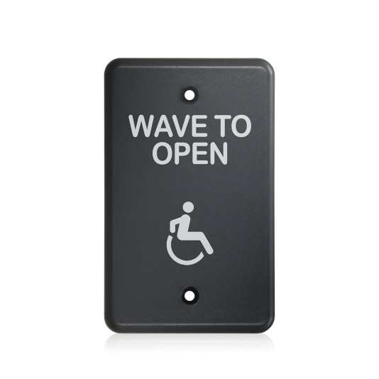 BEA MS31 Faceplate Magic Switch Single Gang Accessibility Logo - Gray