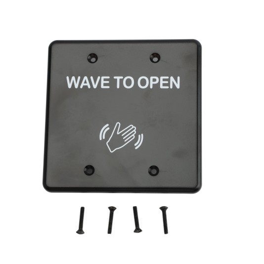 BEA MS31 Faceplate Magic Switch Double Gang "Push to Open" Text & Hand Wave Logo - 70-5841
