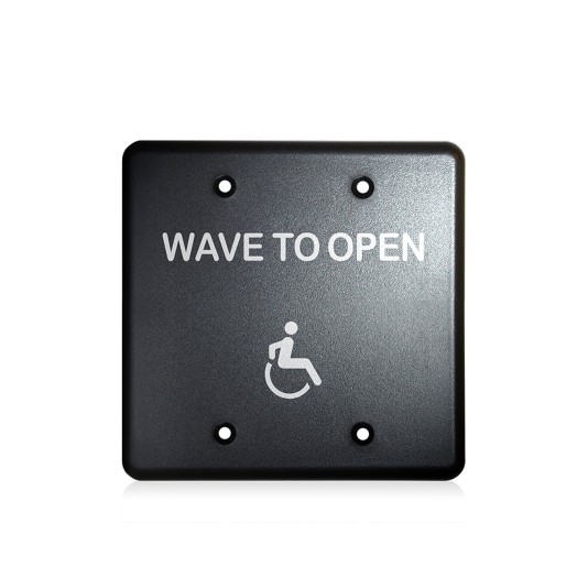 BEA MS31 Faceplate Magic Switch Double Gang Accessibility Logo - Black