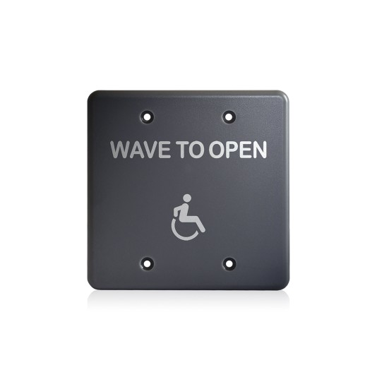BEA MS31 Faceplate Magic Switch Double Gang Accessibility Logo - Gray