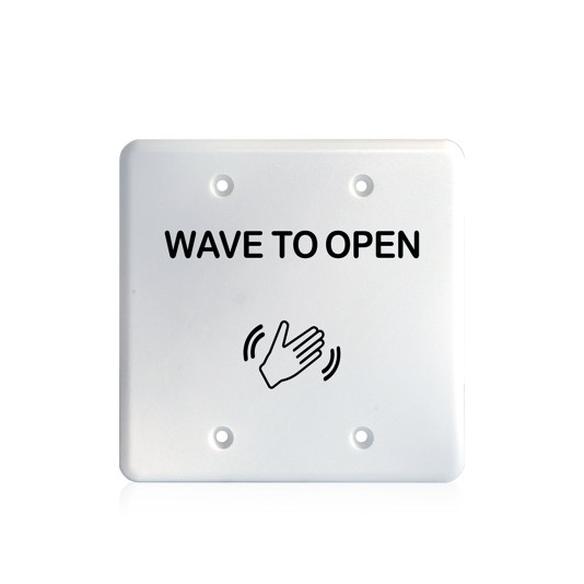 BEA MS31 Faceplate Magic Switch Double Gang Text & Hand Logo - White - 70-5847
