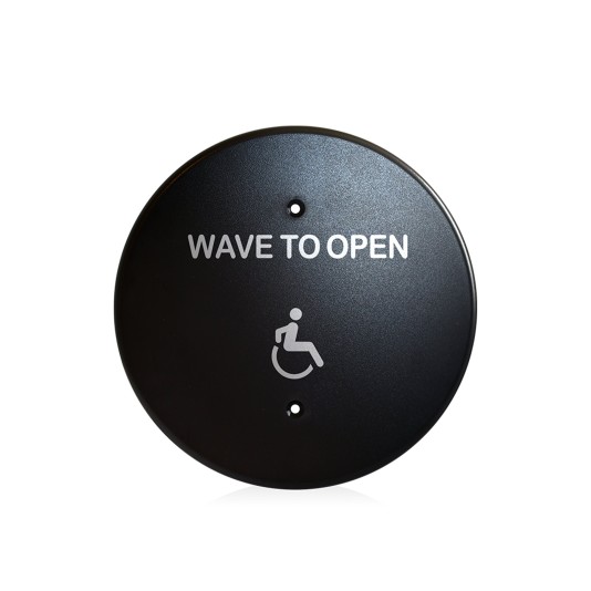 BEA MS31 Faceplate Magic Switch 6" Round Accessibility Logo - Black