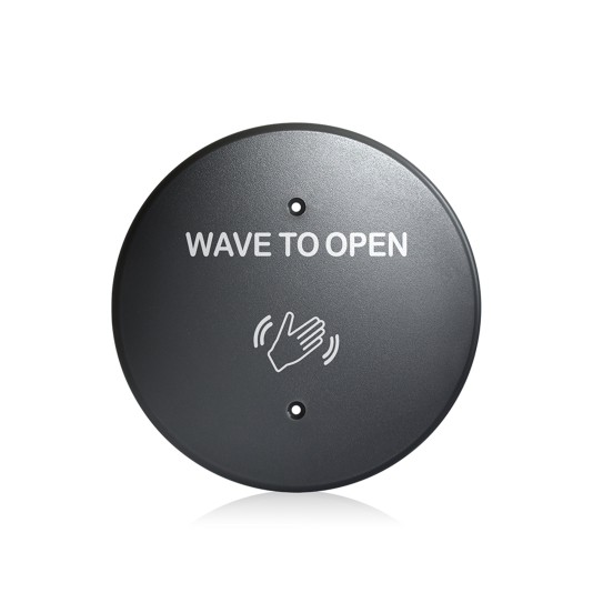 BEA MS31 Faceplate Magic Switch 6" Round Text & Hand Logo - Gray