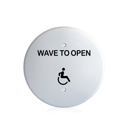 BEA MS31 Faceplate Magic Switch 6" Round Accessibility Logo - White