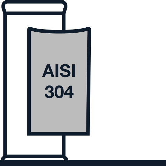 AES Cover Sleeve SS AISI304 12mm x 10mm for AES Talos 94/96/M30/C730 - 9684L