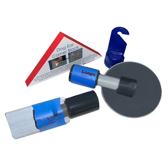 Pizza Wheel and Wedge Tool for Safety Loop Installation