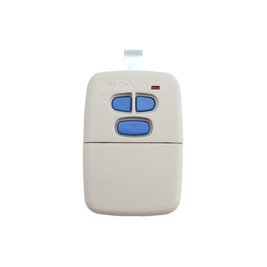 Digi-Code 3-Button Linear MegaCode Visor Transmitter | 318Mhz | Gray