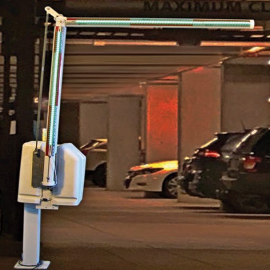 GateArms+ 90 Degree Folding Gate Barrier Arm LED Light Kit Includes 4' and 6' Section (for 7' Ceiling & 10' Road) - FOLDARM90-48-127