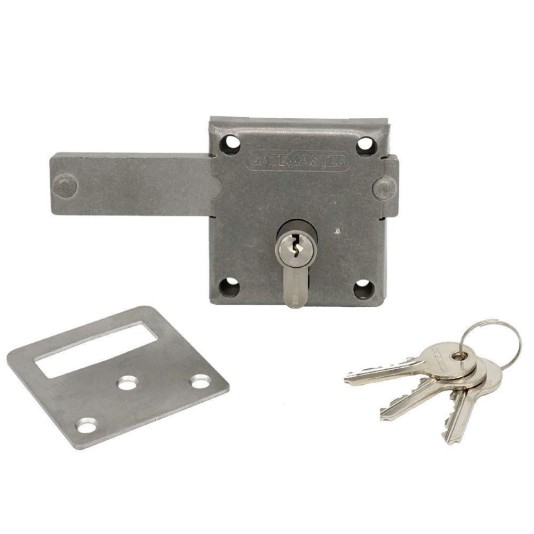 AES GateMaster Screw-Fixed Lock For Gates Up To 24mm Thick - GLB