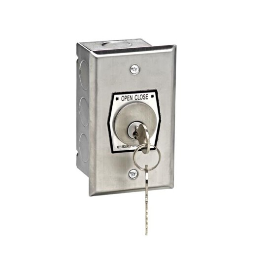 MMTC Interior Open/Close Key Switch with Cylinder (Single Gang) - HBF