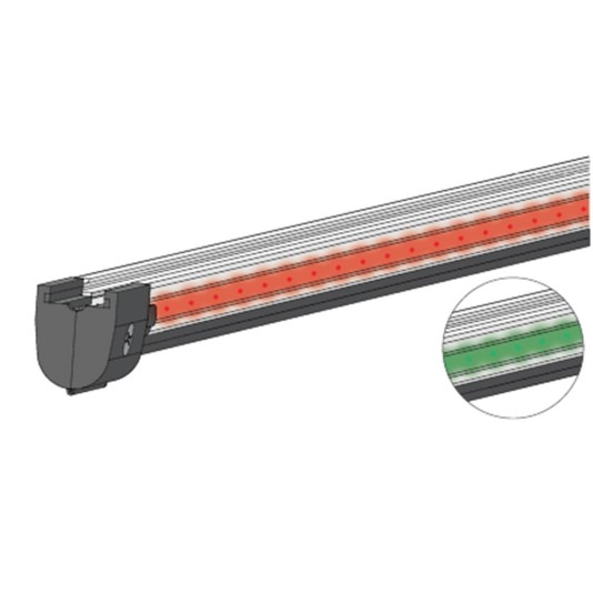 Miller Edge VisiLight 12 ft. Non-Monitored LED Sensing Edge for Barrier Arms