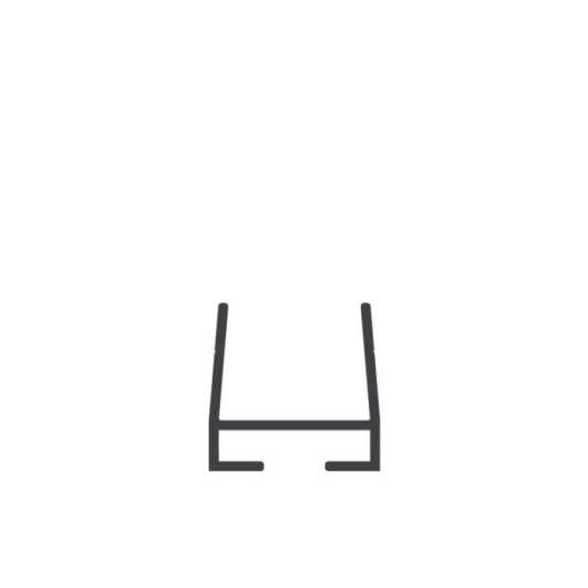 Miller Edge U-Shaped Mounting Channel for ME110 Gate Sensing Edge