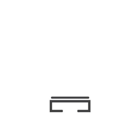 Miller Edge Flat Mounting Channel with VHB Double-Sided Tape for ME110 Gate Sensing Edge