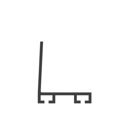Miller Edge L-Shaped Mounting Channel for ME112 Gate Sensing Edge