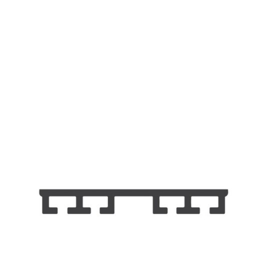 ME112-C47-39 Miller Edge ME112-C47 Mounting Channel, Clima-Guard Flat, rigid PVC 39ft