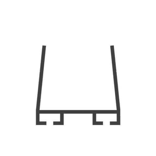 Miller Edge U-Shaped Mounting Channel for ME113 Gate Sensing Edge