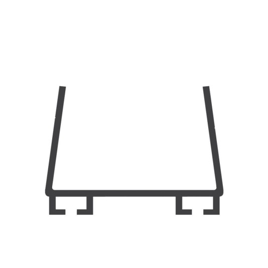 Miller Edge U-Shaped Mounting Channel for ME123 Gate Sensing Edge