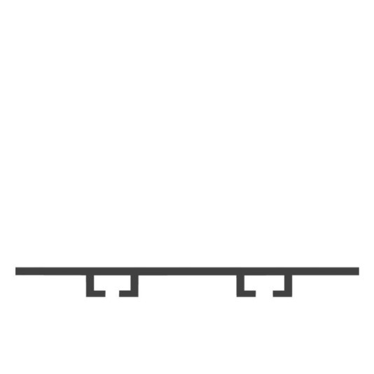 Miller Edge Flat Mounting Channel for ME123 Gate Sensing Edge