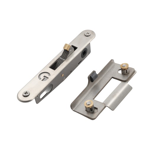 AES Gatemaster Stainless Mortice Lock - Dual Cover - Plain Handles - ML4DCP (Default)
