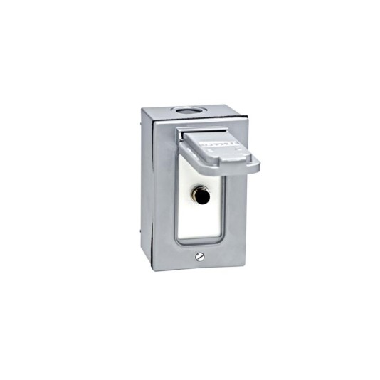 One Button Surface Mounted Control with Weatherproof Cover (NEMA 4 - 6 amp @ 125/250V AC) - MMTC 1BXC