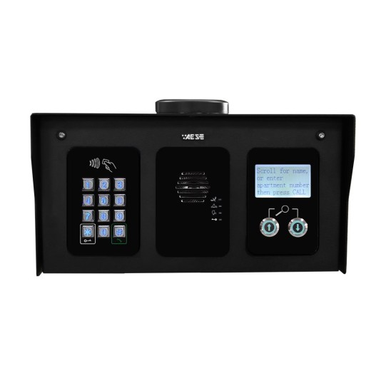 AES Modular Pedestal Multicom Classic with Keypad & Prox (1x3) (Modular Intercom Units)