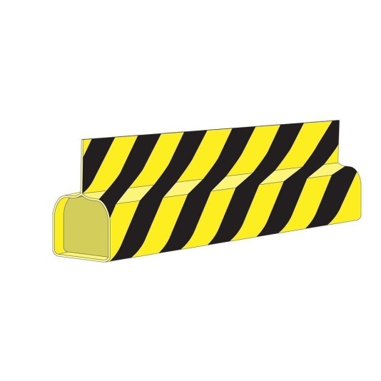 MT33-MON-STRIPED-01 Miller Edge MT33 Striped Monitored Sensing Edge 1 ft