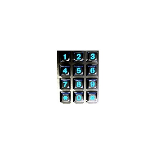 SES Blue Lighted Keypad With Cable & Gasket