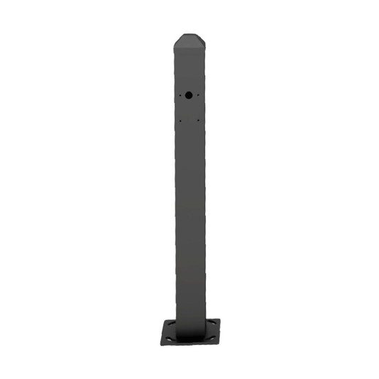 OPTEX 23" Mini Post for Curb Mounting OVS Series (Black) - OVS-MPBCURB