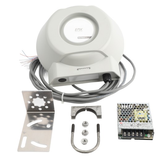 EMX TRES Patriot Long Range RFID Wireless Bluetooth Reader With 18'-25' Range, 26-Bit Wieg, With Circular Antenna - Patriot-E-BLE