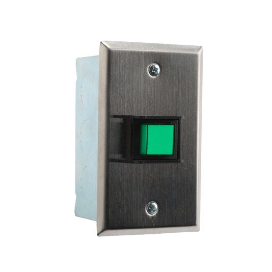 One Button Interior Flush Mounted Control Station (NEMA 1 - 10 amp @250V AC) - MMTC PBC-1 (Buttons)