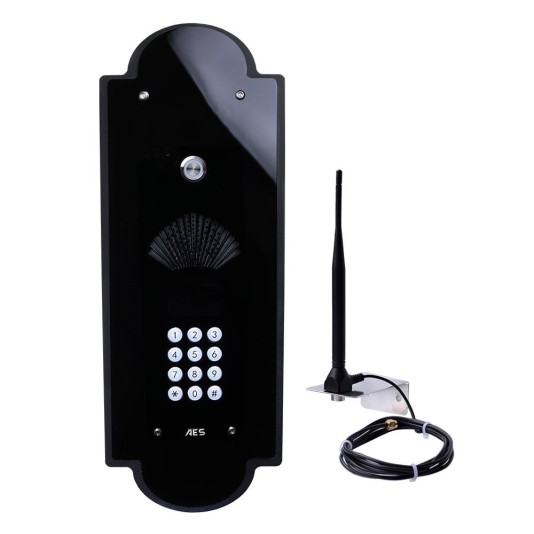 AES Cellcom PRIME7 Vintage Flush Mount with Keypad (Black/Black) 