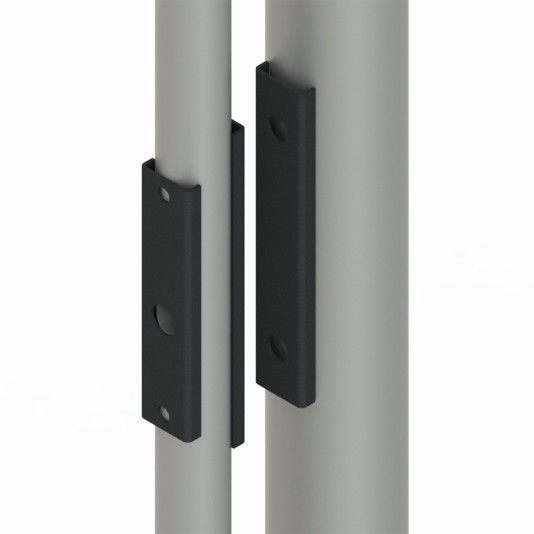 AES Gatemaster Round Bar Adapter, Lock, & Gate Post Kit
