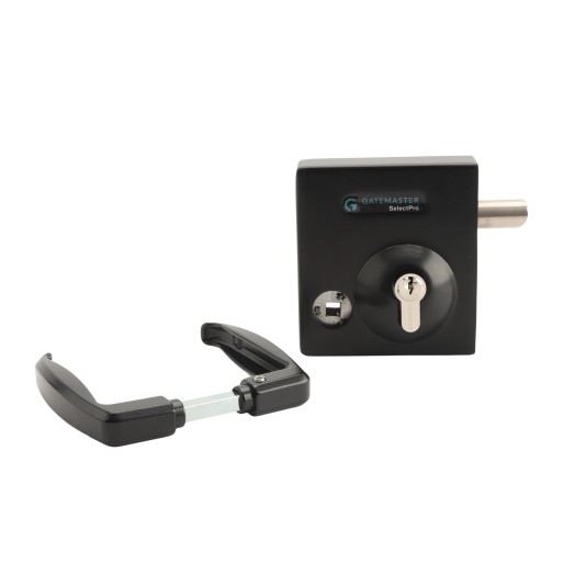 AES Gatemaster Bolt-On Latch and Deadbolt for 10-30mm Gates, Modern Handle - SBLD1601AH (Default)