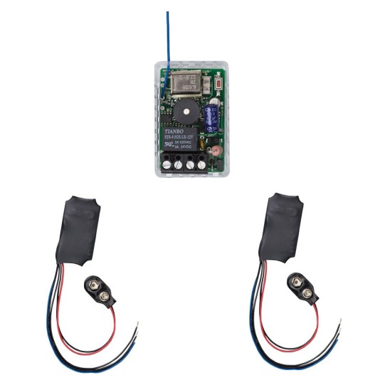 ADA 433mHz Push Plate Wireless Transmitter and Receiver Kit (Operates 2 Push Plates)
