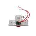 BEA 2" Delayed Action Jamb "Push to Exit" Button (Text Only, Red) - 10ACPBDA2