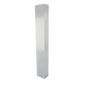 BEA 4ft Bollard for 4.5" Round or 4.75" Square Push Plates (Silver) - 10BOLLARDSLV
