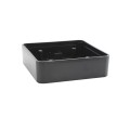 BEA 6" Square Surface Mount Box Assembled w/ 2 Brass Inserts - 10BOX6SQSM (Default)